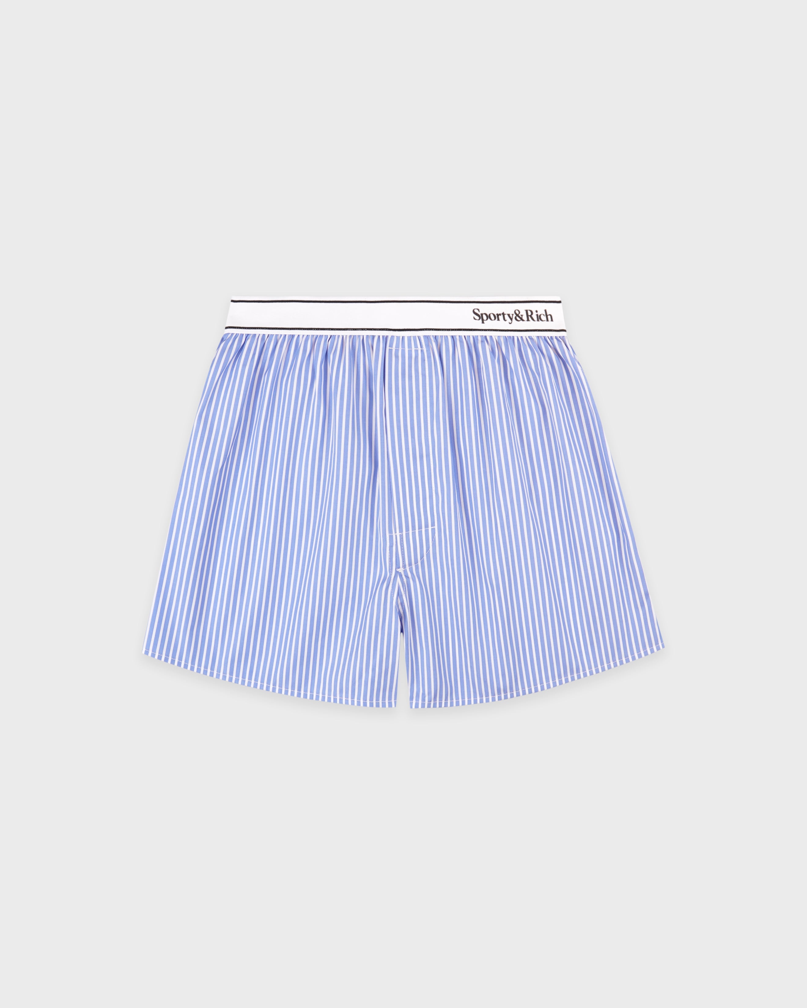 Serif Logo Boxer - Navy Stripe