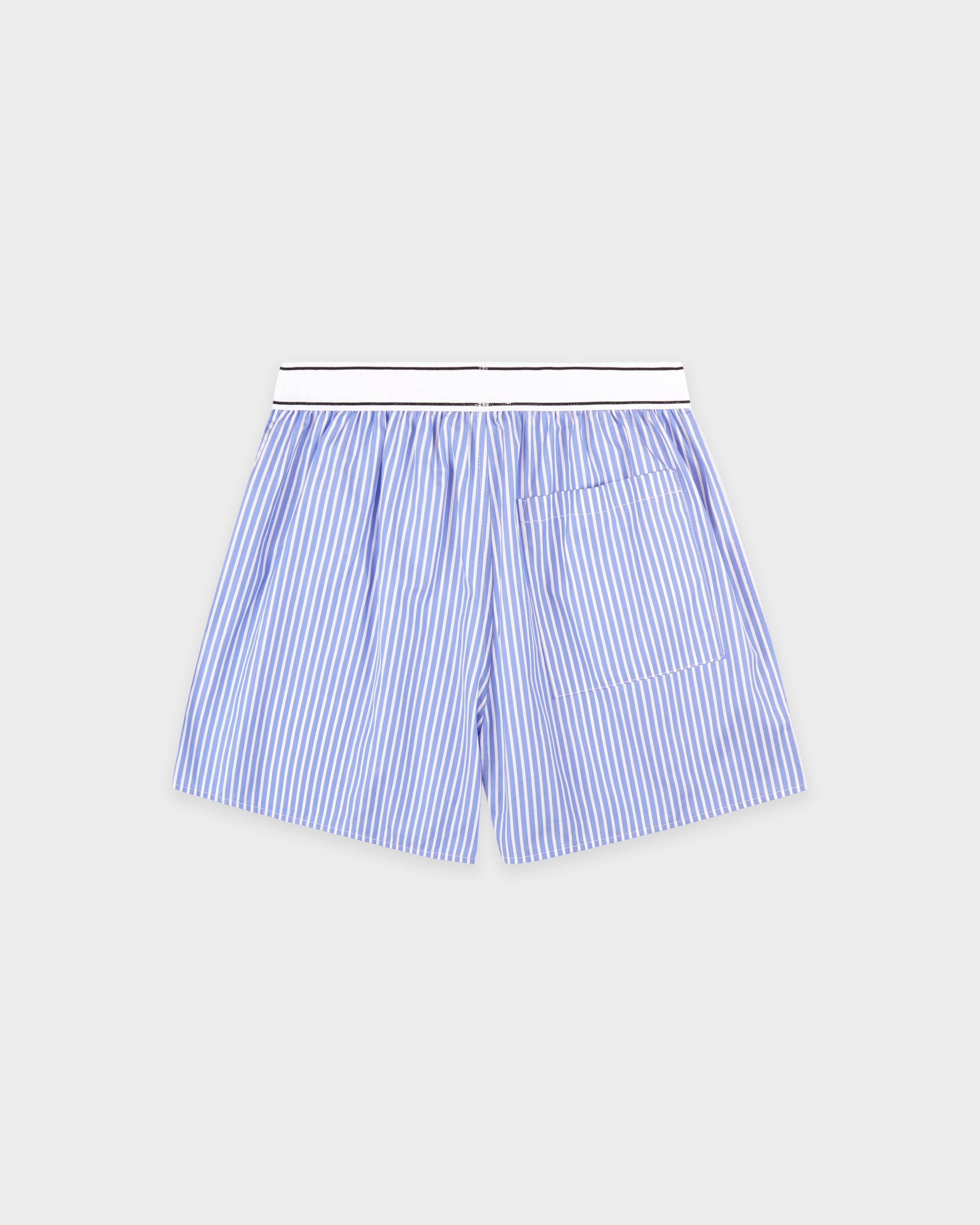 Serif Logo Boxer - Navy Stripe