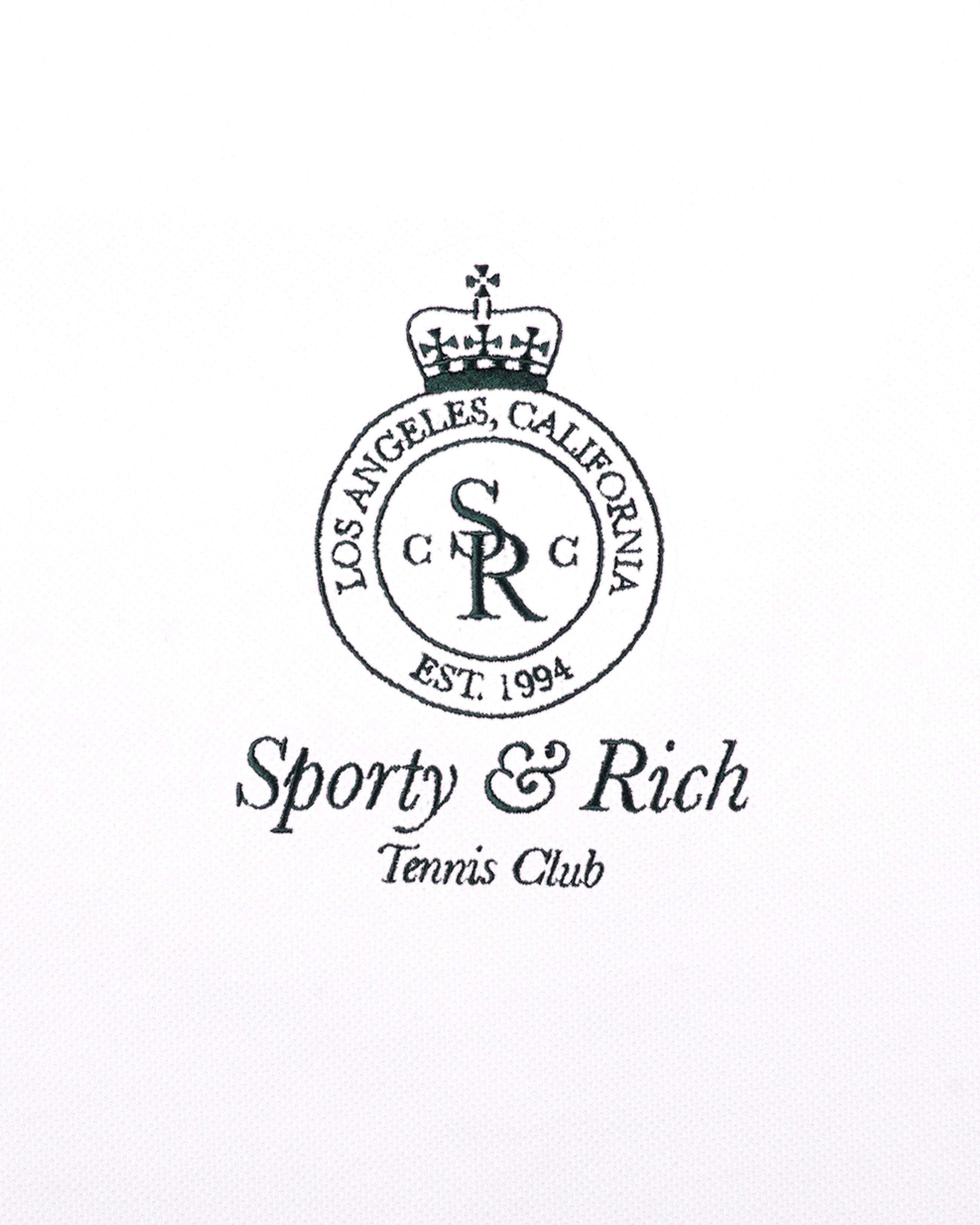 Crown Tennis Pique Polo Dress - White/Forest