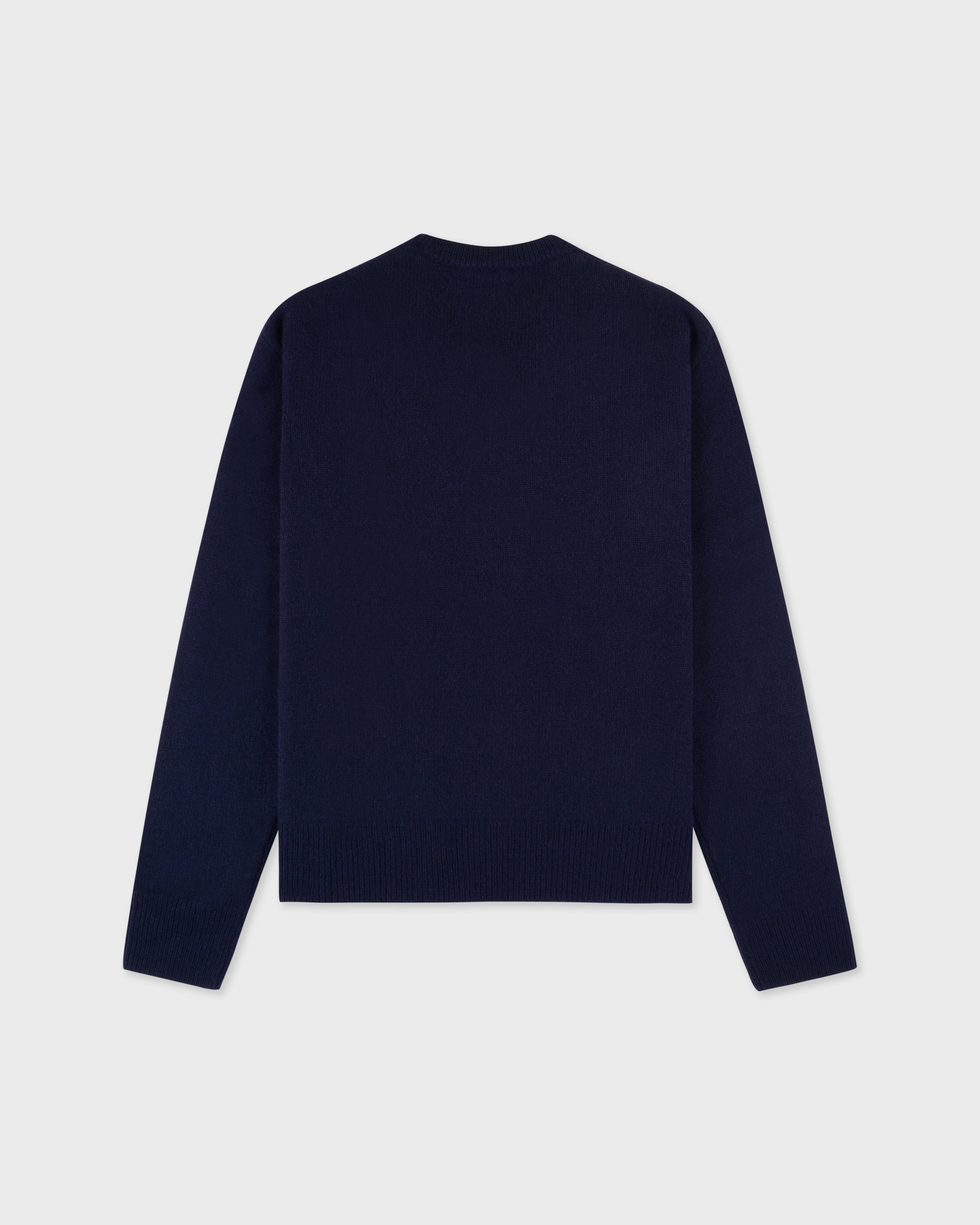 SRC Cashmere V-Neck Sweater - Navy