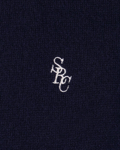SRC Cashmere V-Neck Sweater - Navy