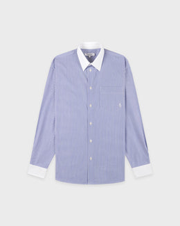 SRC Oversized Shirt - Navy Stripe