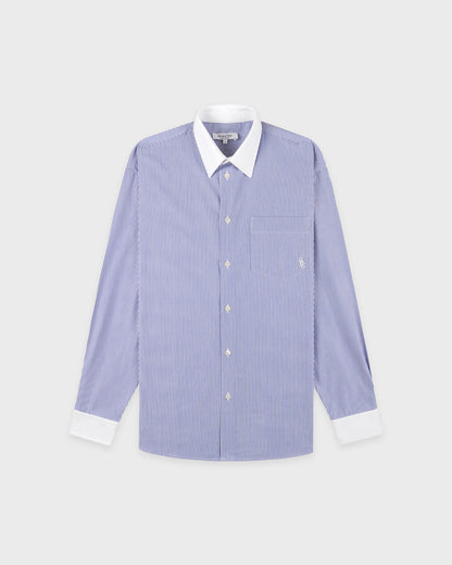 SRC Oversized Shirt - Navy Stripe