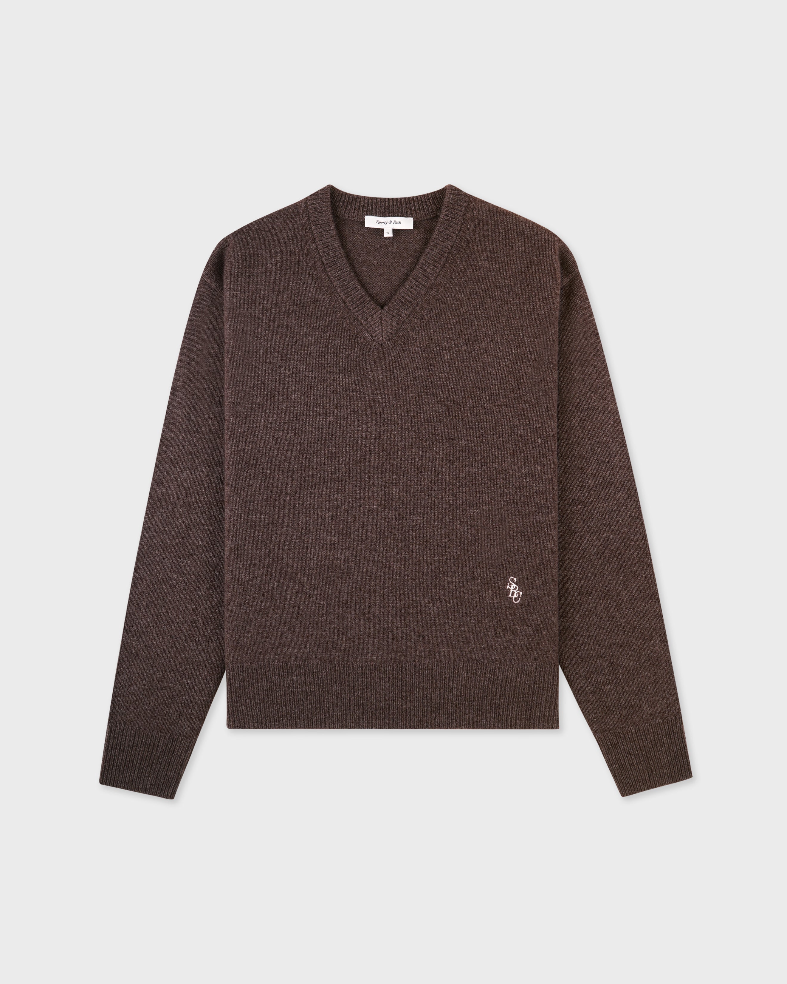 SRC Cashmere V-Neck Sweater - Toffee