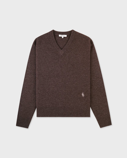SRC Cashmere V-Neck Sweater - Toffee