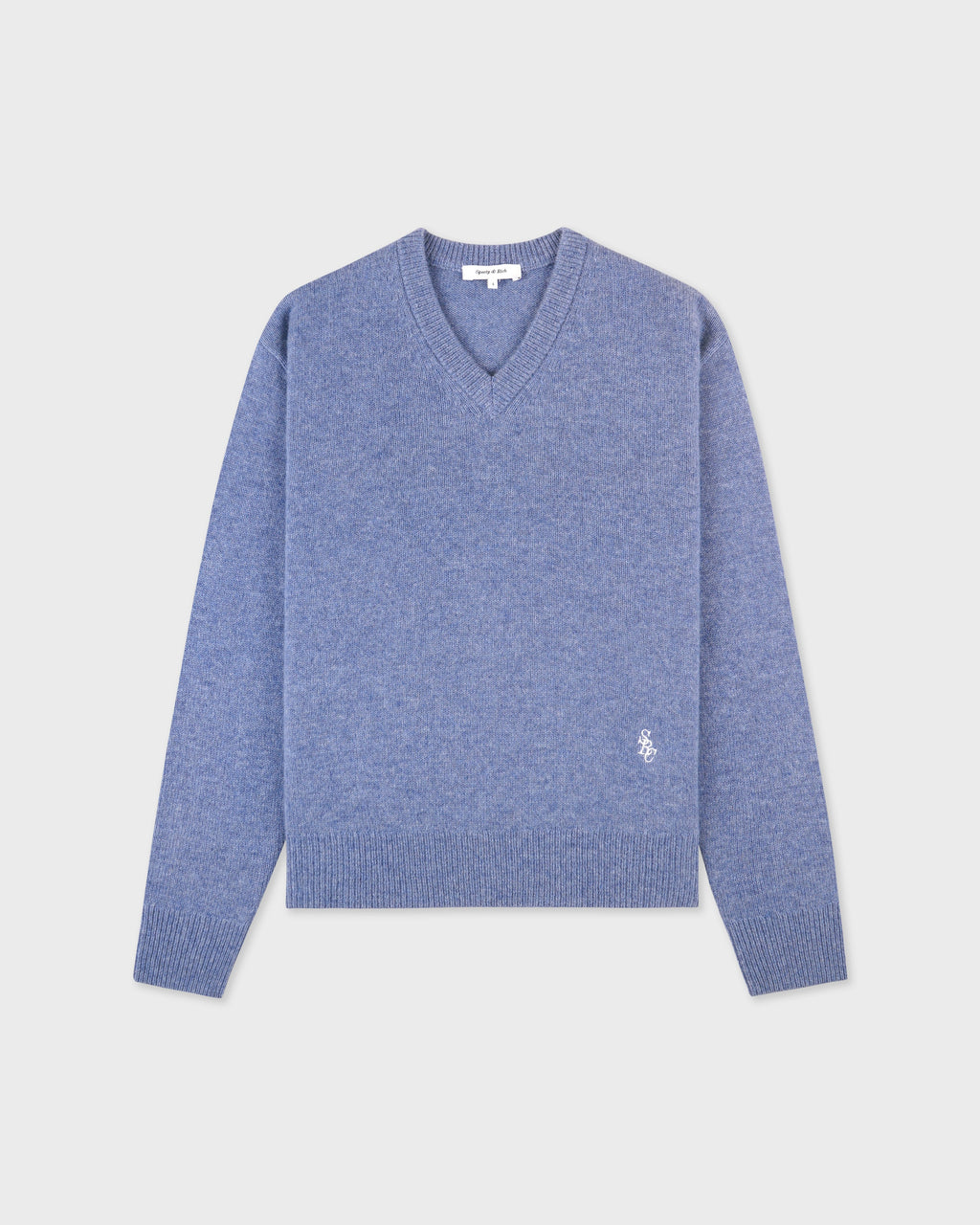 SRC Cashmere V-Neck Sweater - Colony Blue