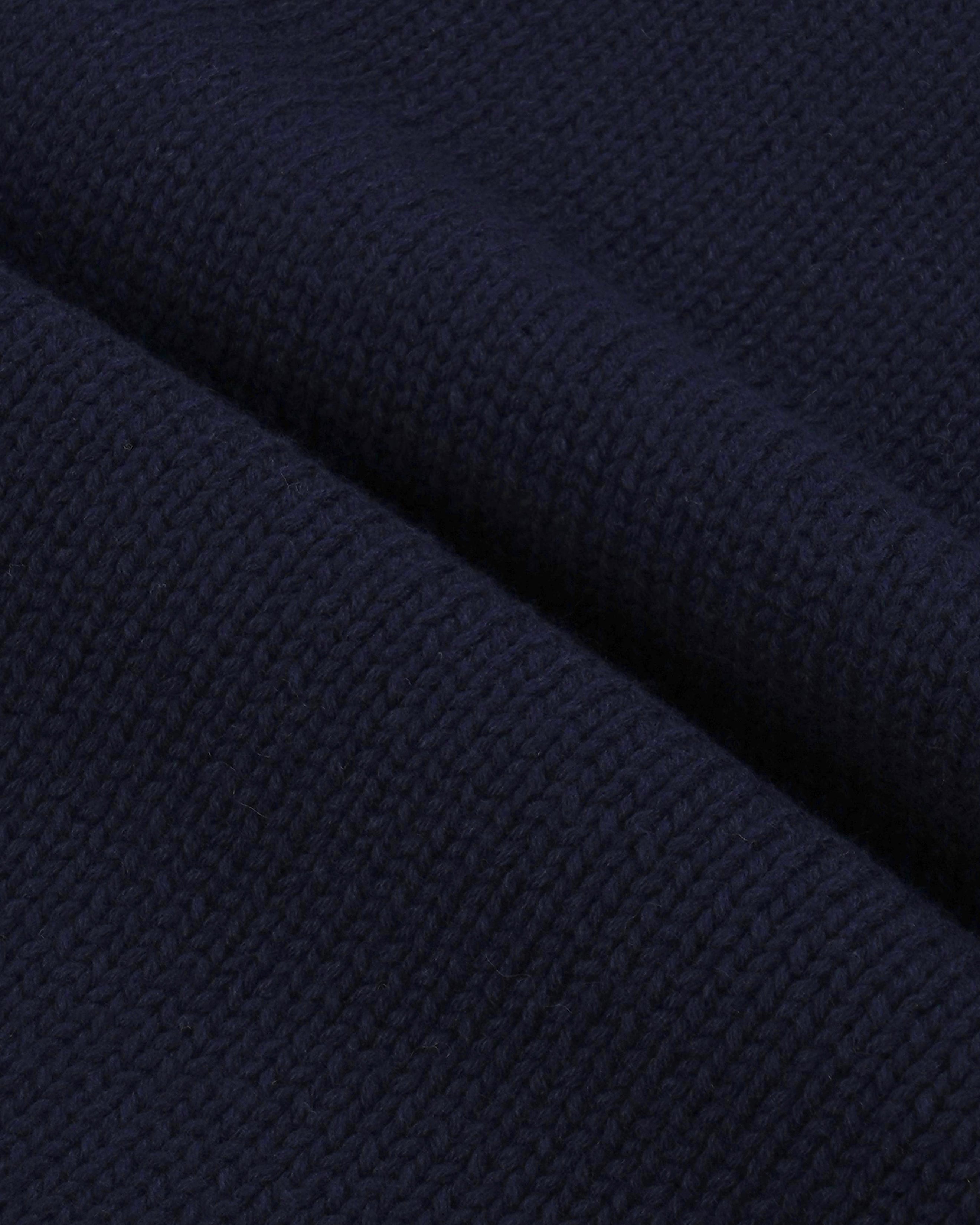 Vendome Knitted Sweater - Navy/Ecru