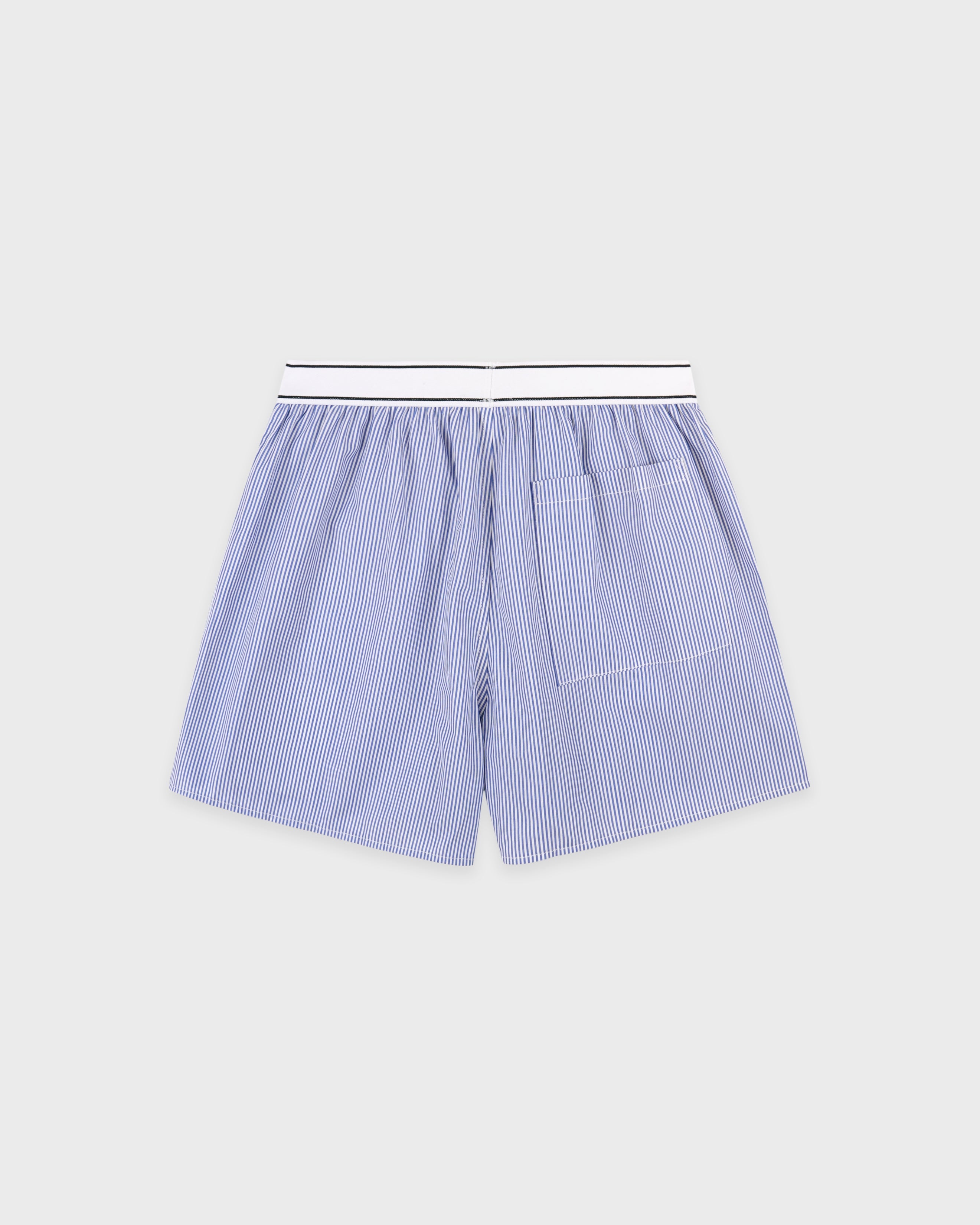 Serif Logo Boxer - Navy Stripe