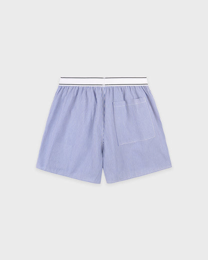 Serif Logo Boxer - Navy Stripe