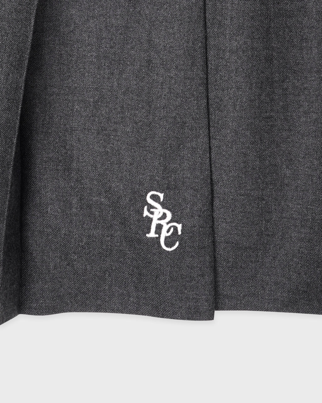 SRC Wool School Skirt - Dark Grey/Ecru