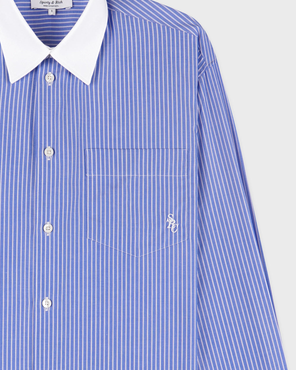 SRC Oversized Shirt - Navy Stripe