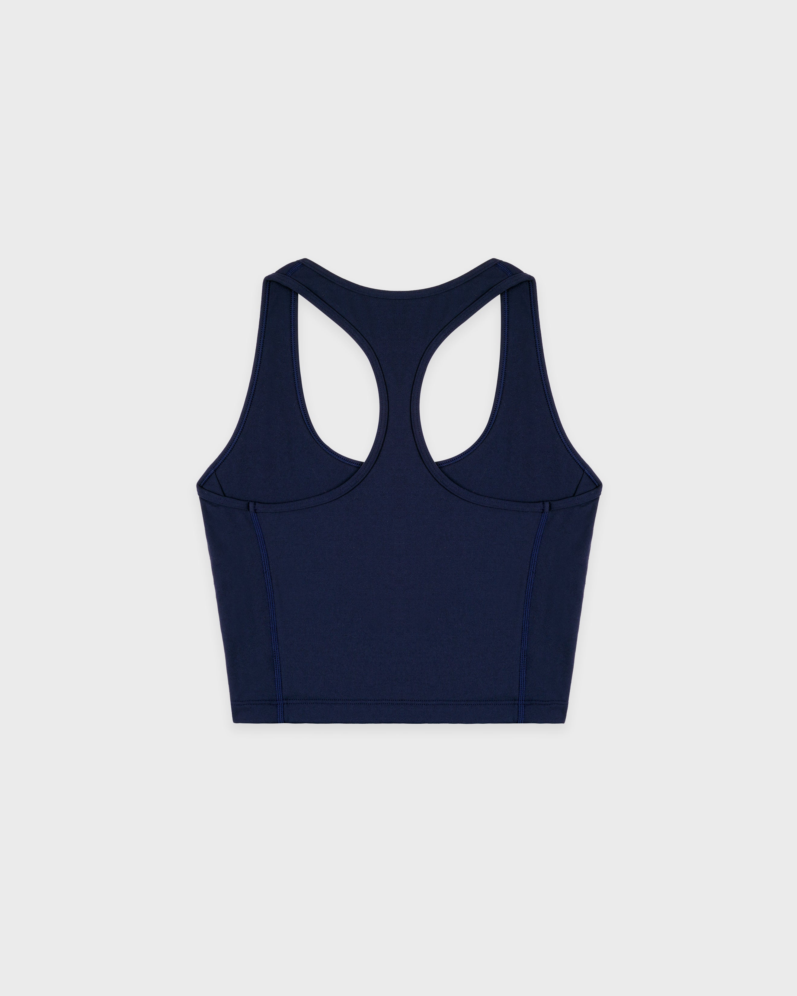 Serif Logo Sports Tank - Navy/White