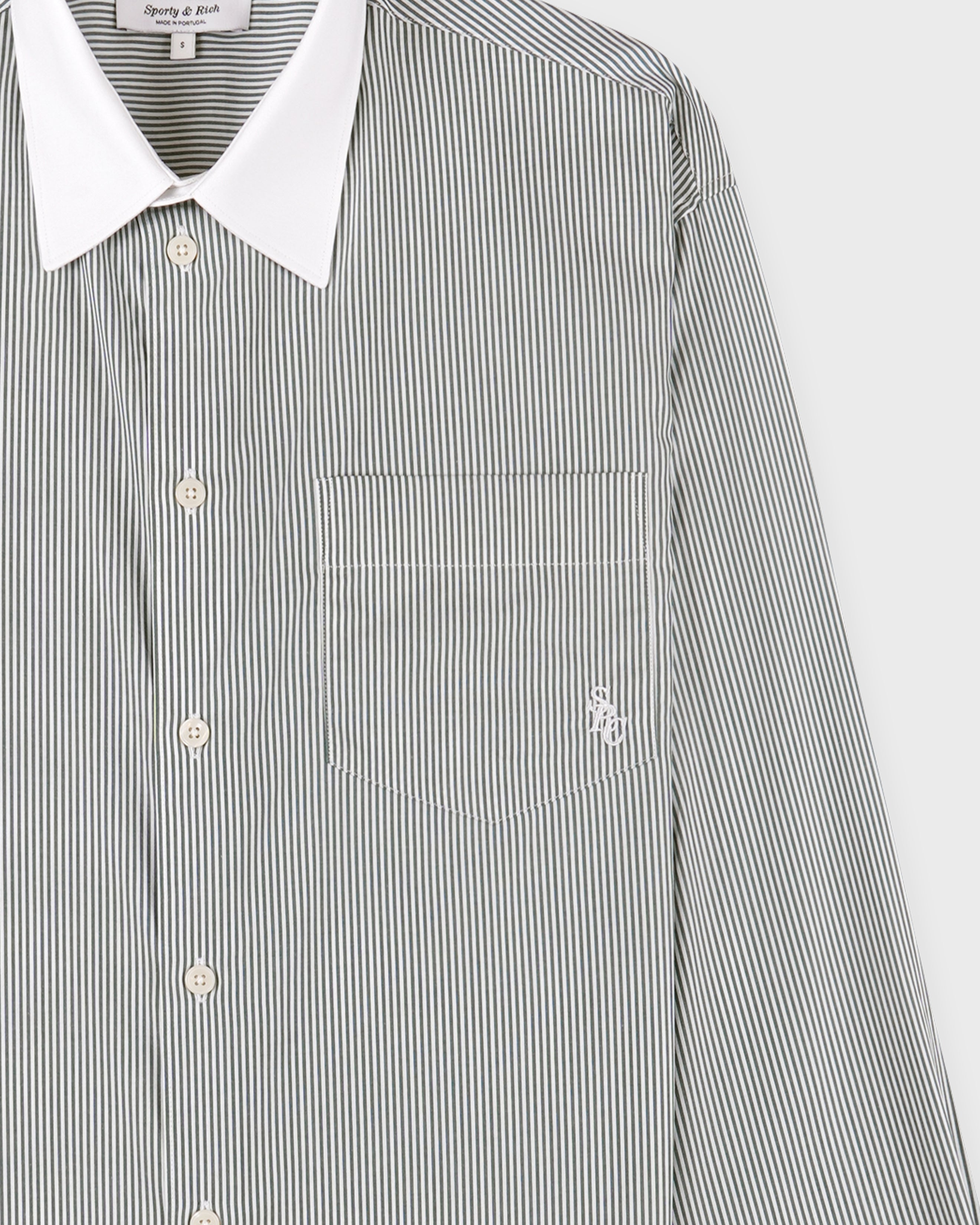 SRC Oversized Shirt - Forest striped