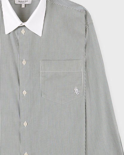 SRC Oversized Shirt - Forest striped