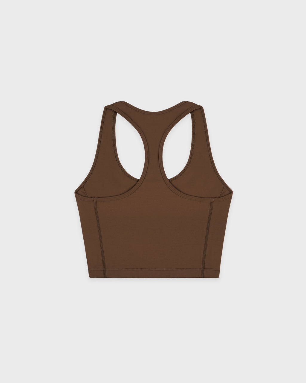 Serif Logo Sports Tank - Toffee/White