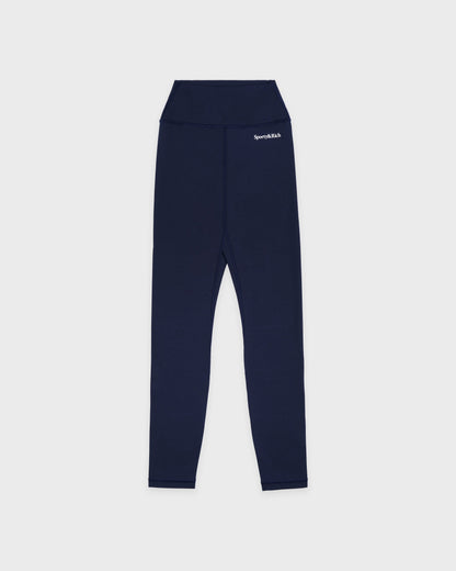 Serif Logo Legging - Navy/White