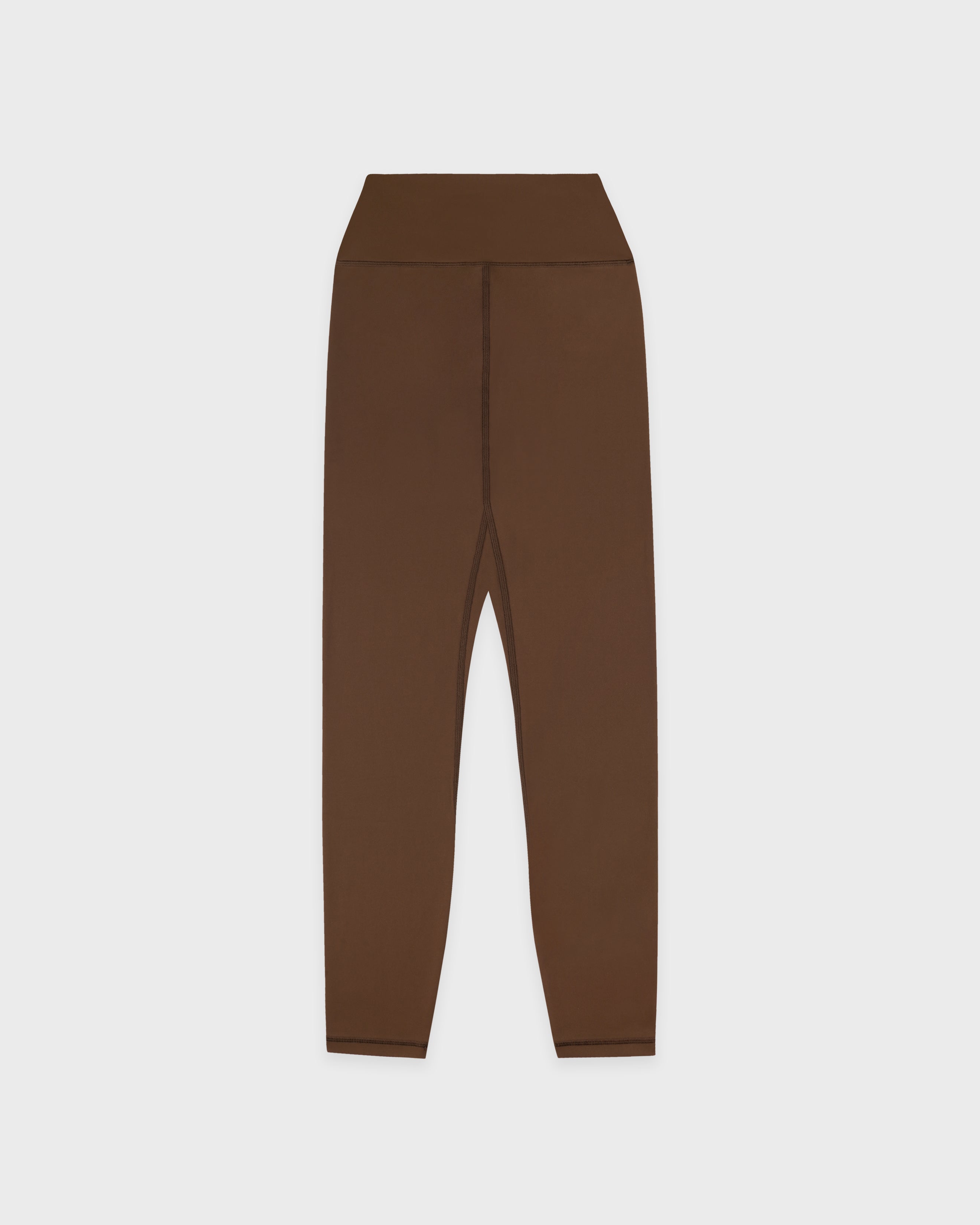 Serif Logo Legging - Toffee/White