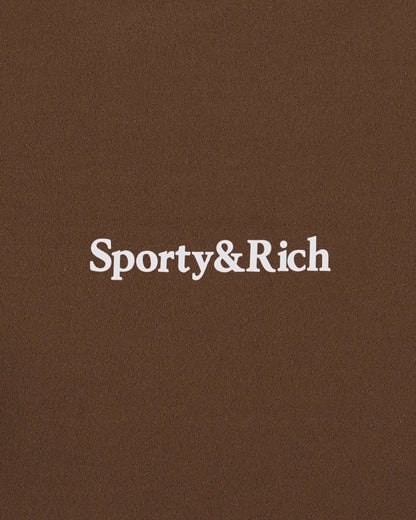 Serif Logo Legging - Toffee/White