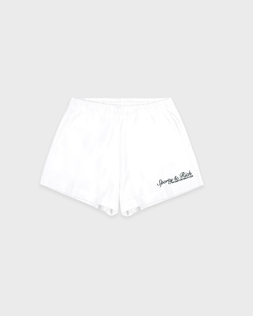 Syracuse Embroidered Disco Short - White