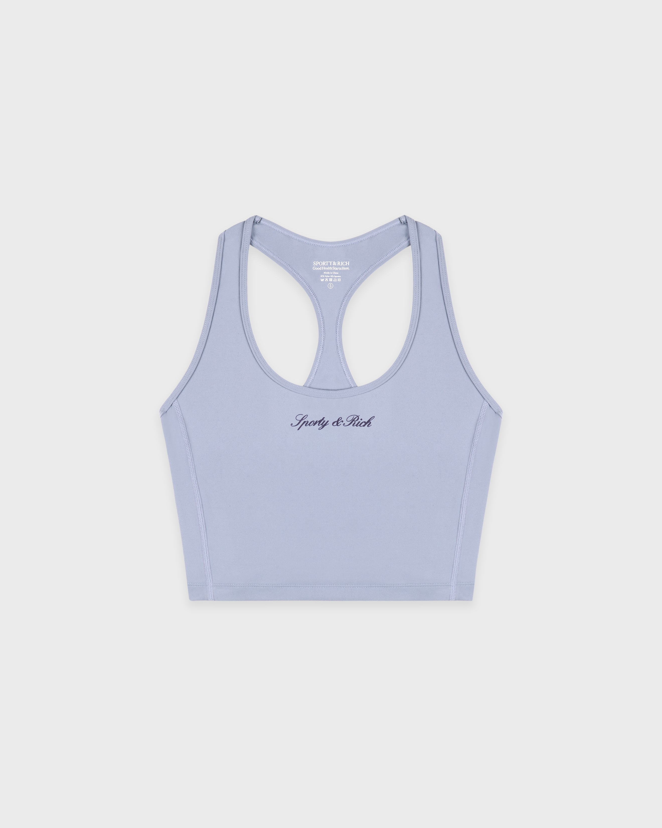 Signature Logo Sports Tank - Faded Blue/Navy
