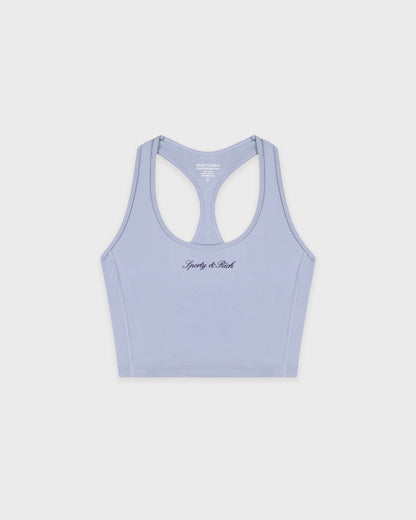 Signature Logo Sports Tank - Faded Blue/Navy