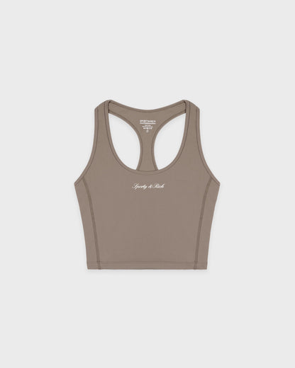 Signature Logo Sports Tank - Hazelnut
