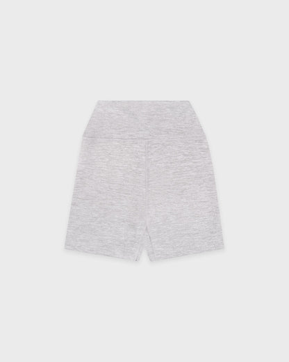 Signature Logo Biker Short - Heather Gray