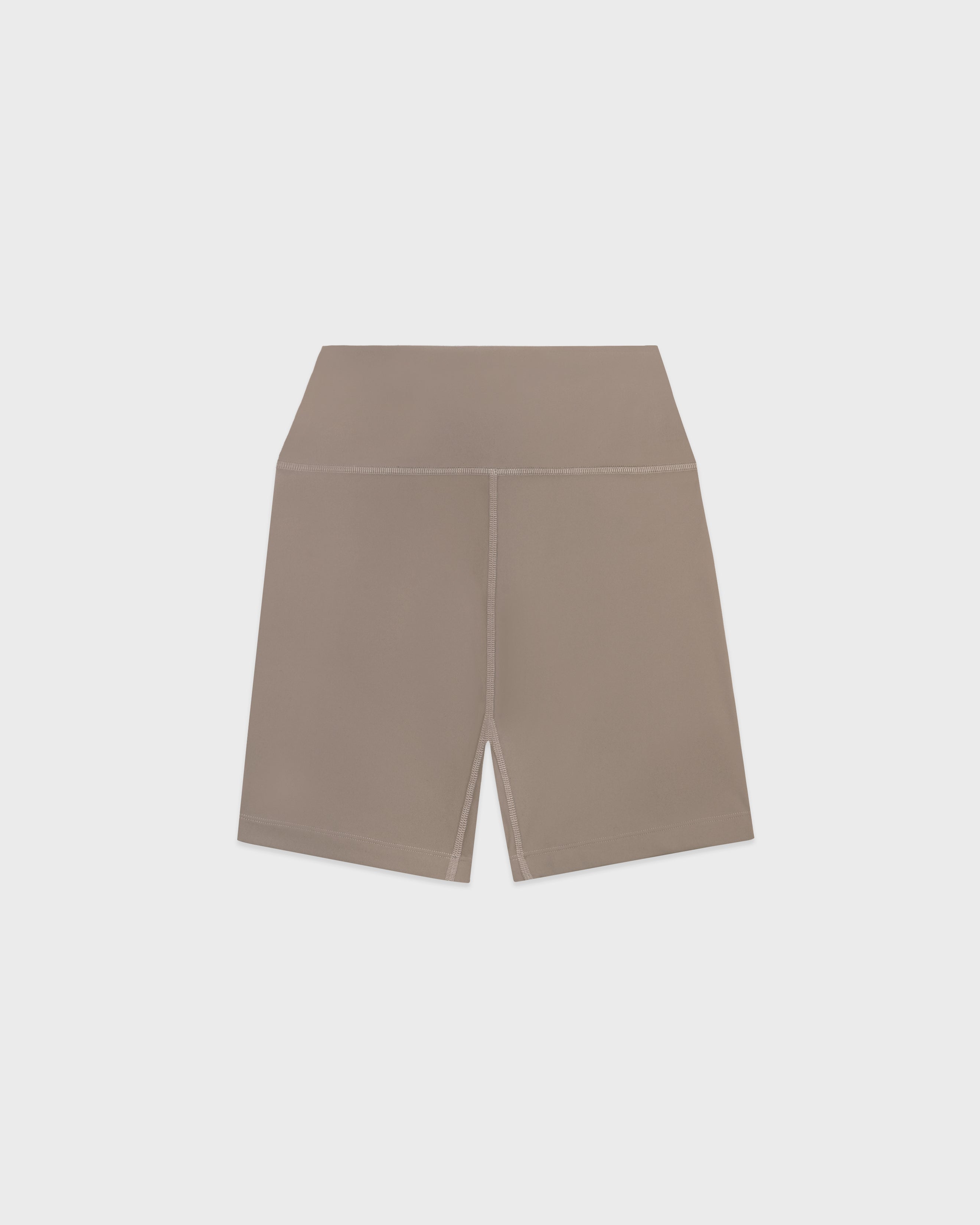 Signature Logo Biker Short - Hazelnut/White