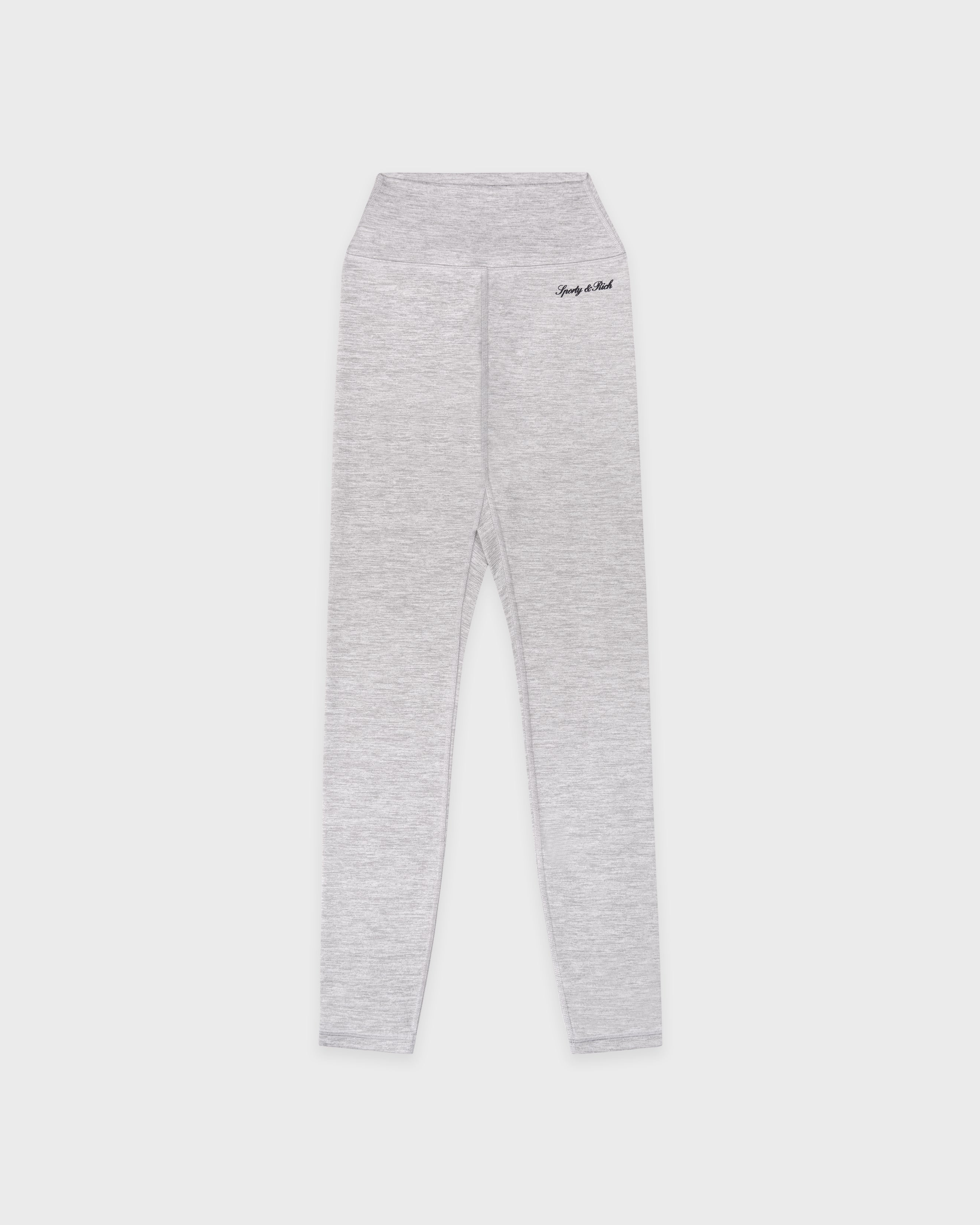 Signature Logo Legging - Heather Gray/Navy