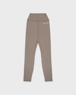 Signature Logo Legging - Hazelnut/White