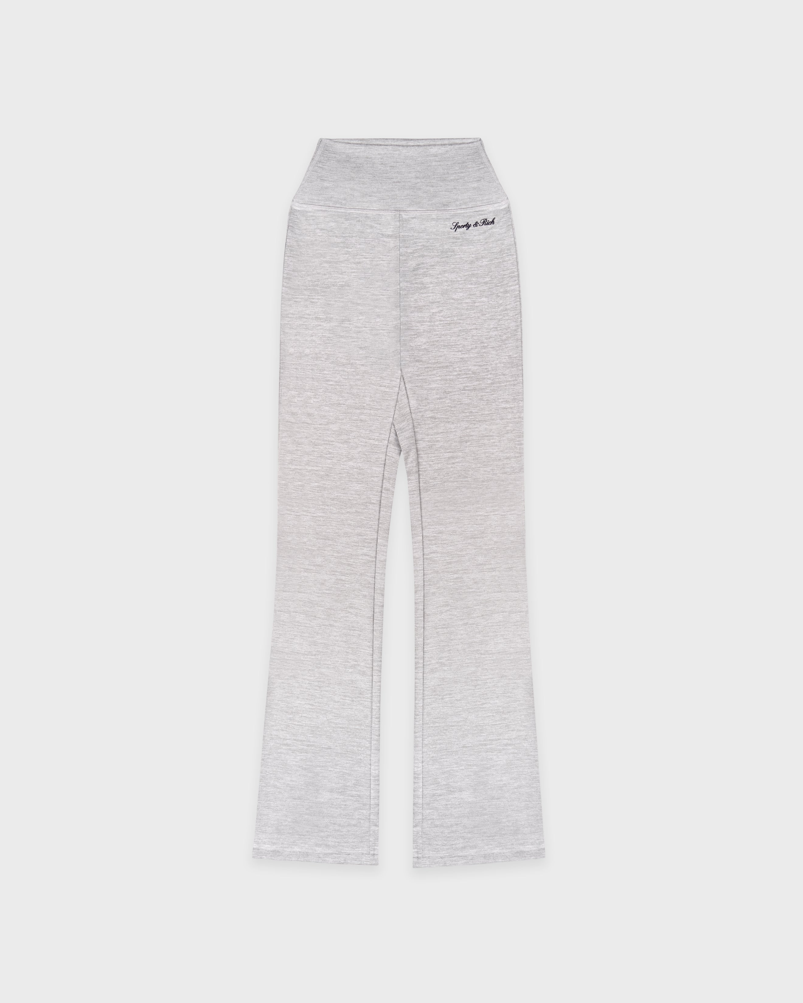 Signature Logo Flared Legging - Heather Gray/Navy