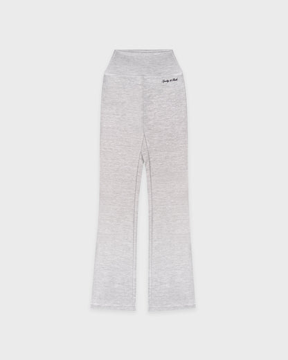 Signature Logo Flared Legging - Heather Gray/Navy