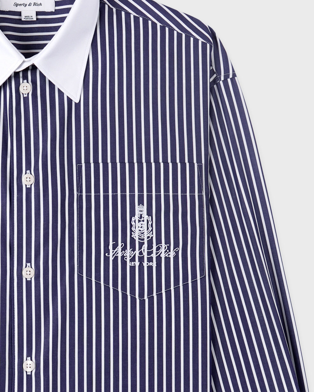 Vendome Oversized Shirt - Blue Striped