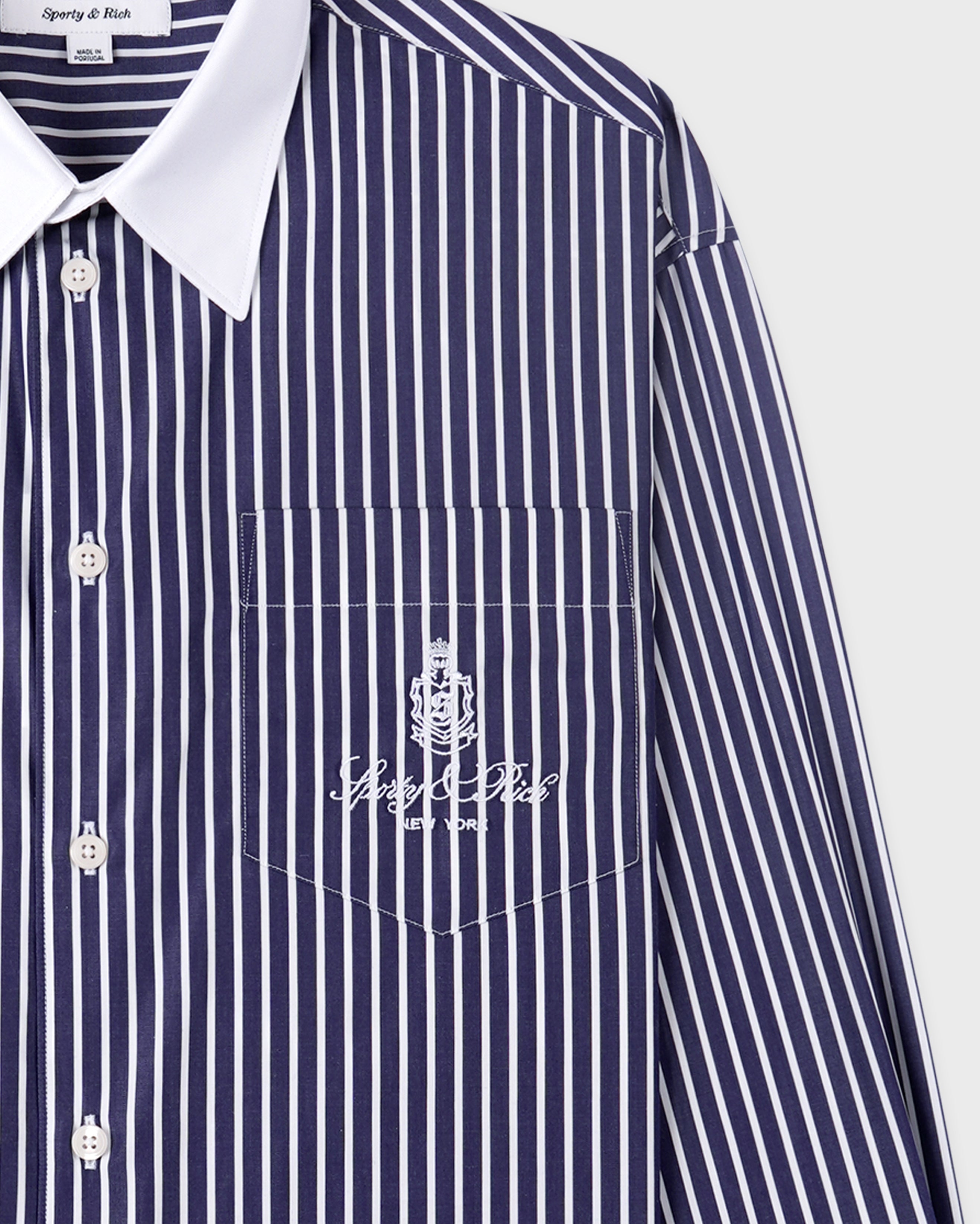 Vendome Oversized Shirt - Blue Striped