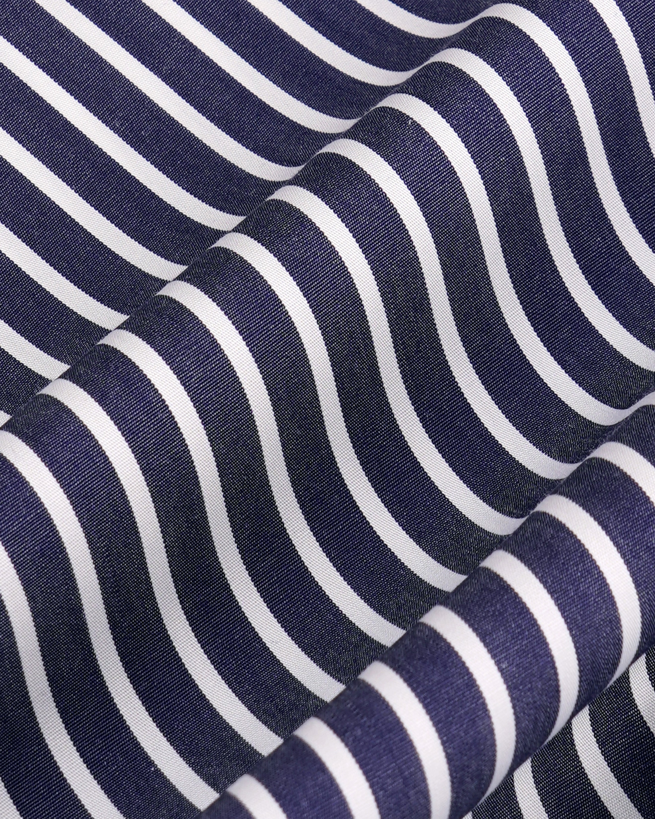 Vendome Oversized Shirt - Blue Striped