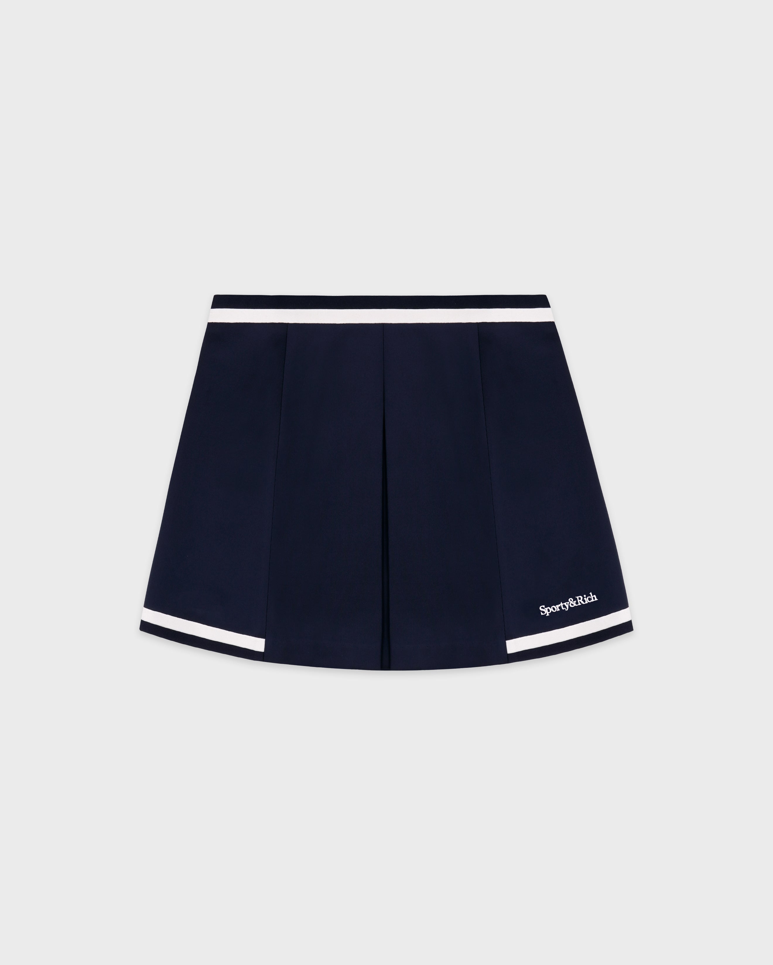 Serif Logo Mila Skirt - Navy/White