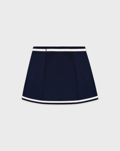 Serif Logo Mila Skirt - Navy/White