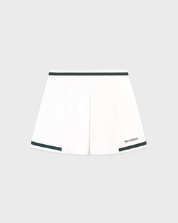 Serif Logo Mila Skirt - White/Forest