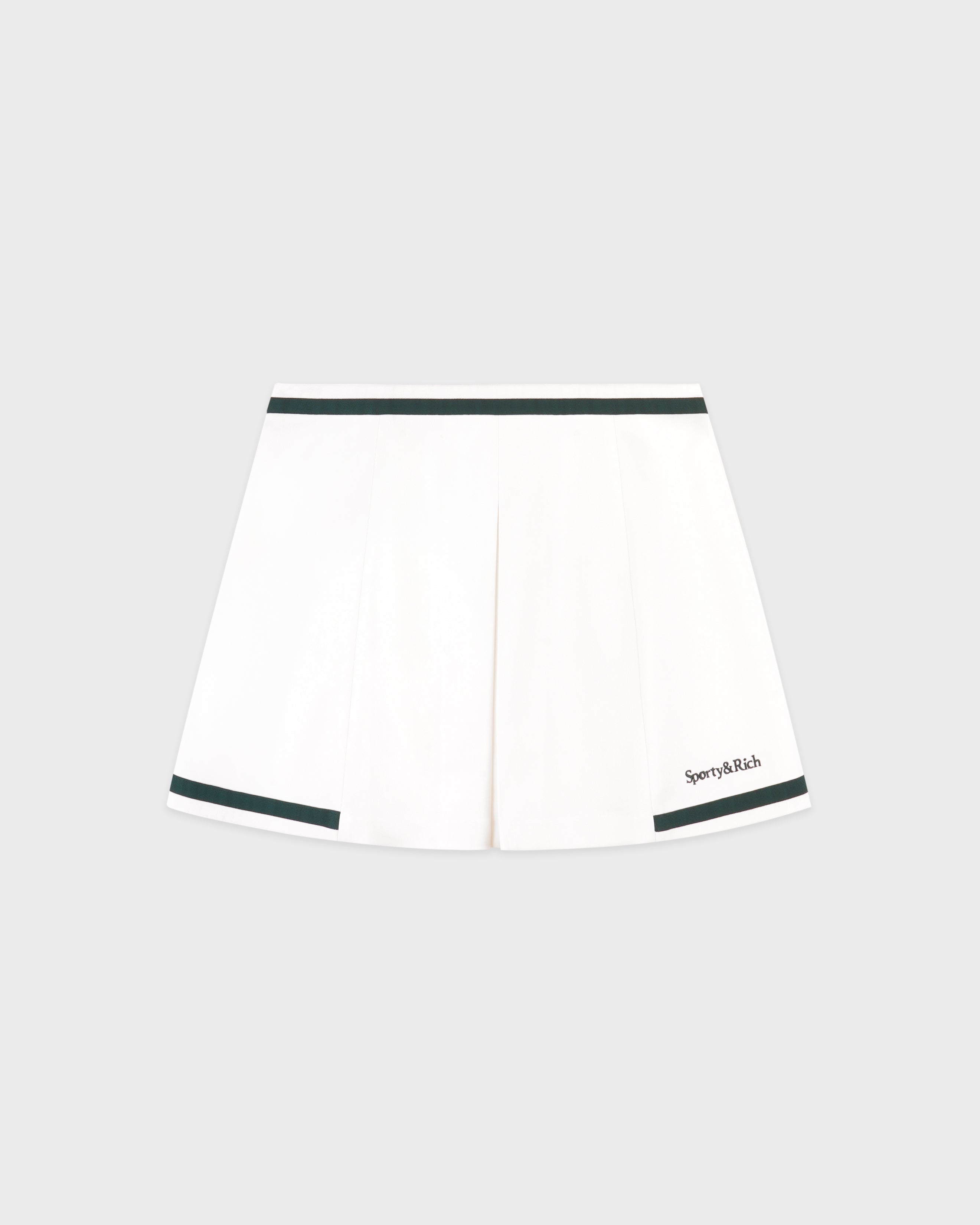 Serif Logo Mila Skirt - White/Forest