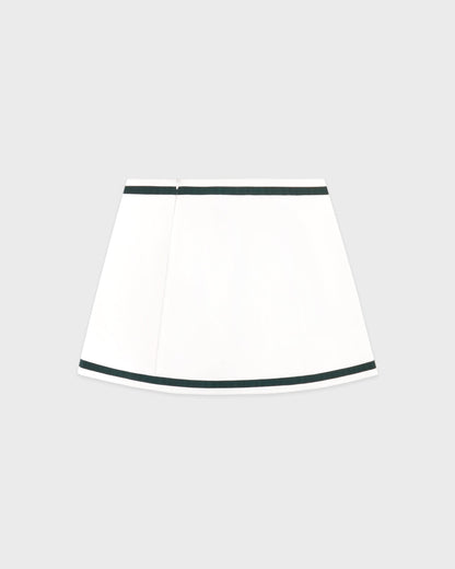 Serif Logo Mila Skirt - White/Forest