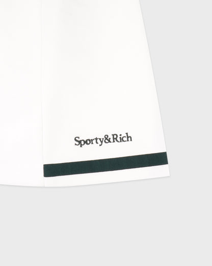 Serif Logo Mila Skirt - White/Forest