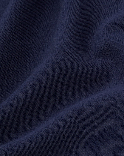 Nautical Embroidered Quarter Zip - Navy
