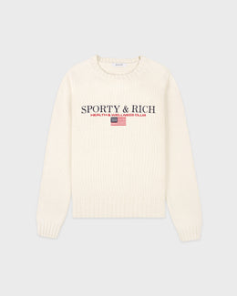 S&R Nautical Knitted Sweater - Ecru