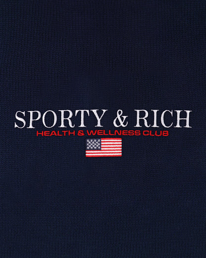 S&R Nautical Knitted Turtleneck - Navy