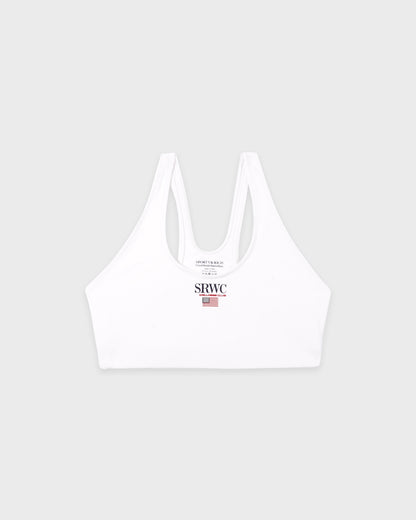 Nautical Sports Bra - White
