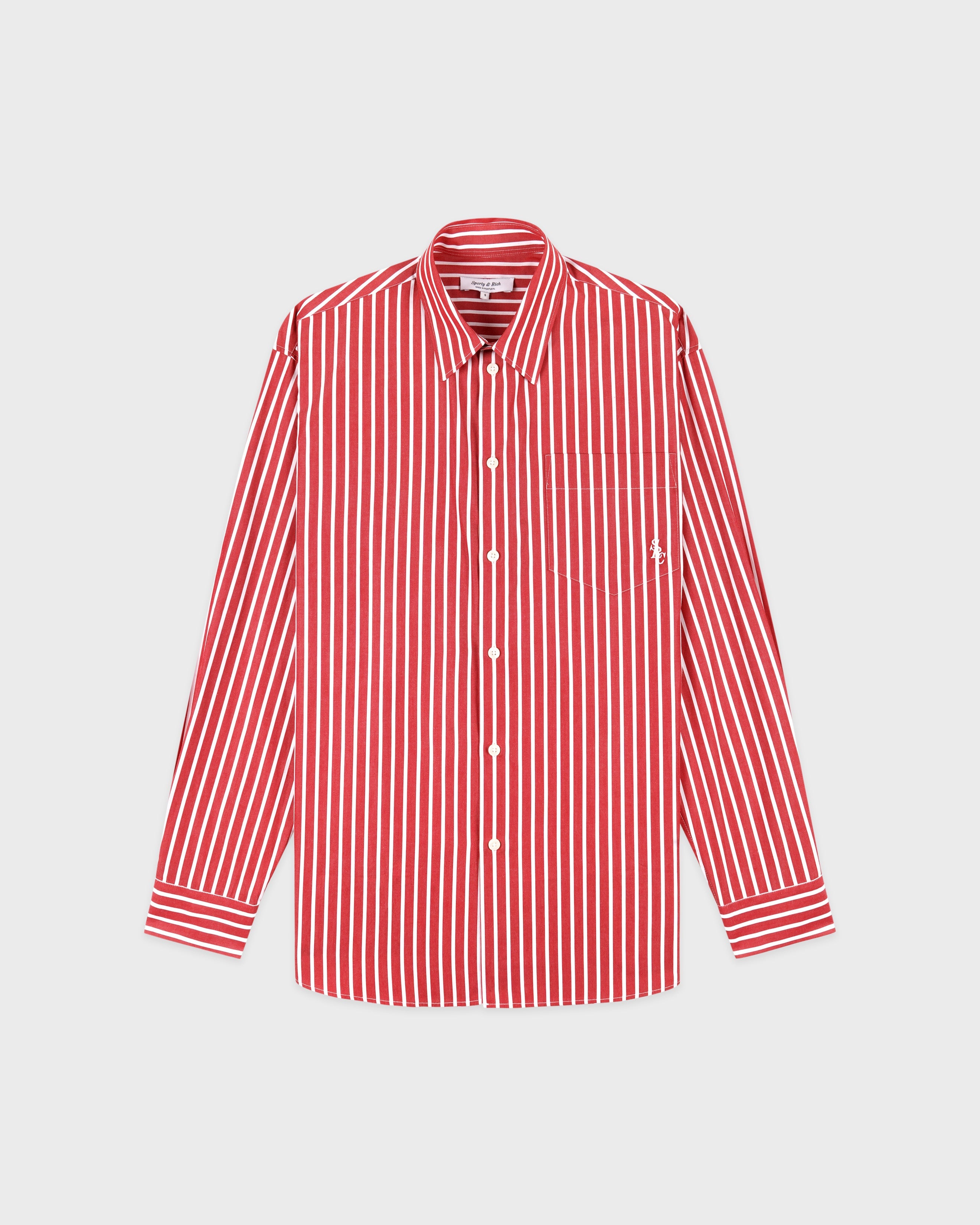 SRC Oversized Shirt - Ruby Stripe