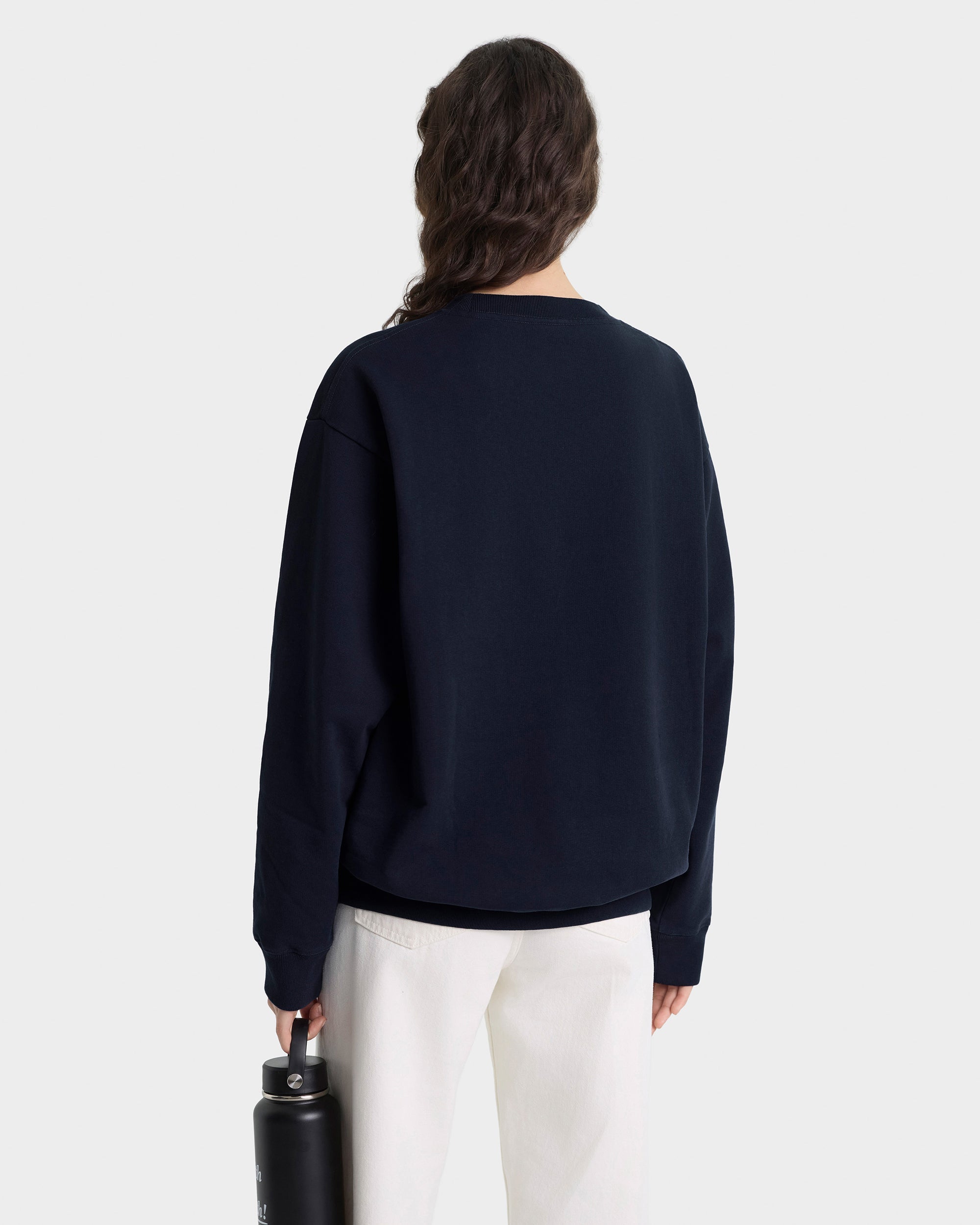 Heritage Yankees Serif Crewneck - Navy/White