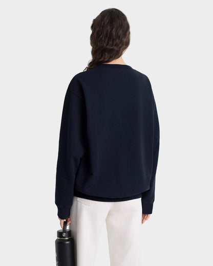 Heritage Yankees Serif Crewneck - Navy/White