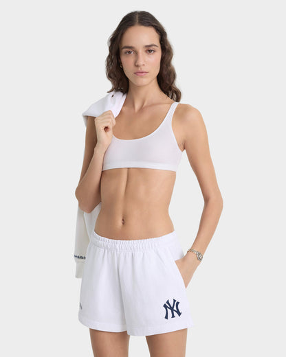 Heritage Yankees Serif Disco Short - White/Navy