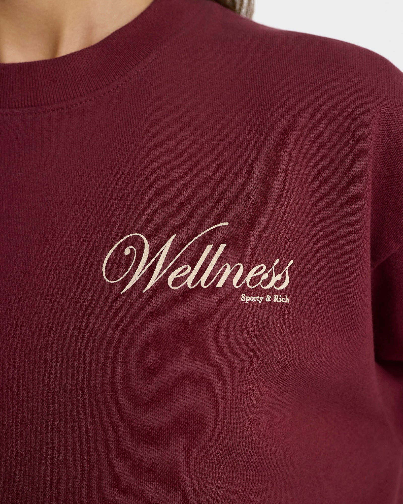 Soho Crewneck - Merlot/Cream